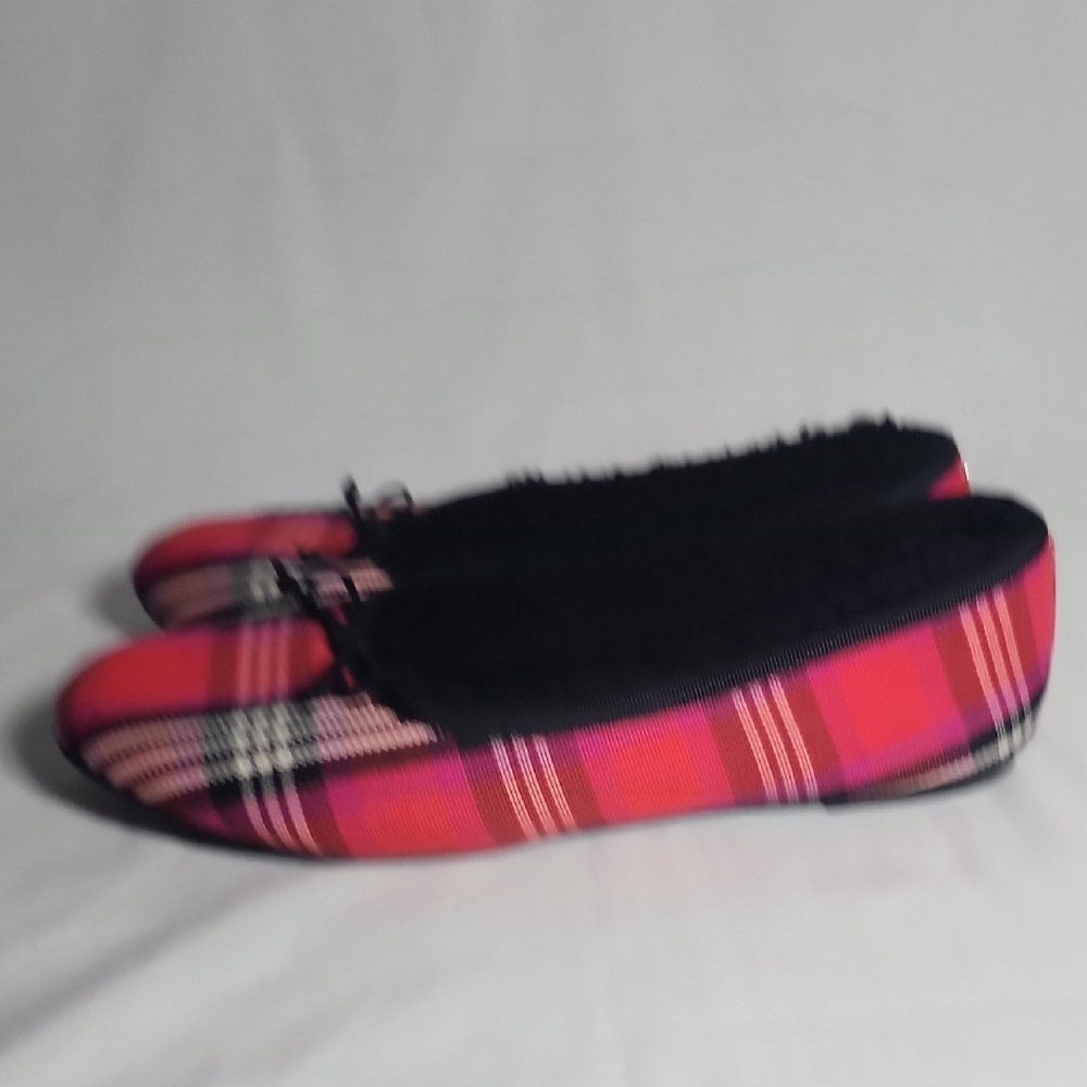 Kate Spade Pink Plaid Women's Slippers - Picture 5 of 7